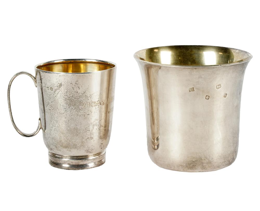 TWO ENGLISH STERLING CUPSthe first: