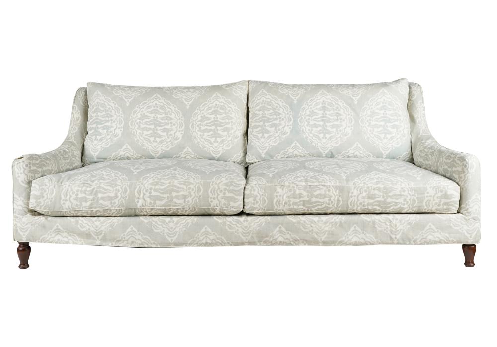 GEORGE SMITH-STYLE SLIP-COVERED SOFAwith