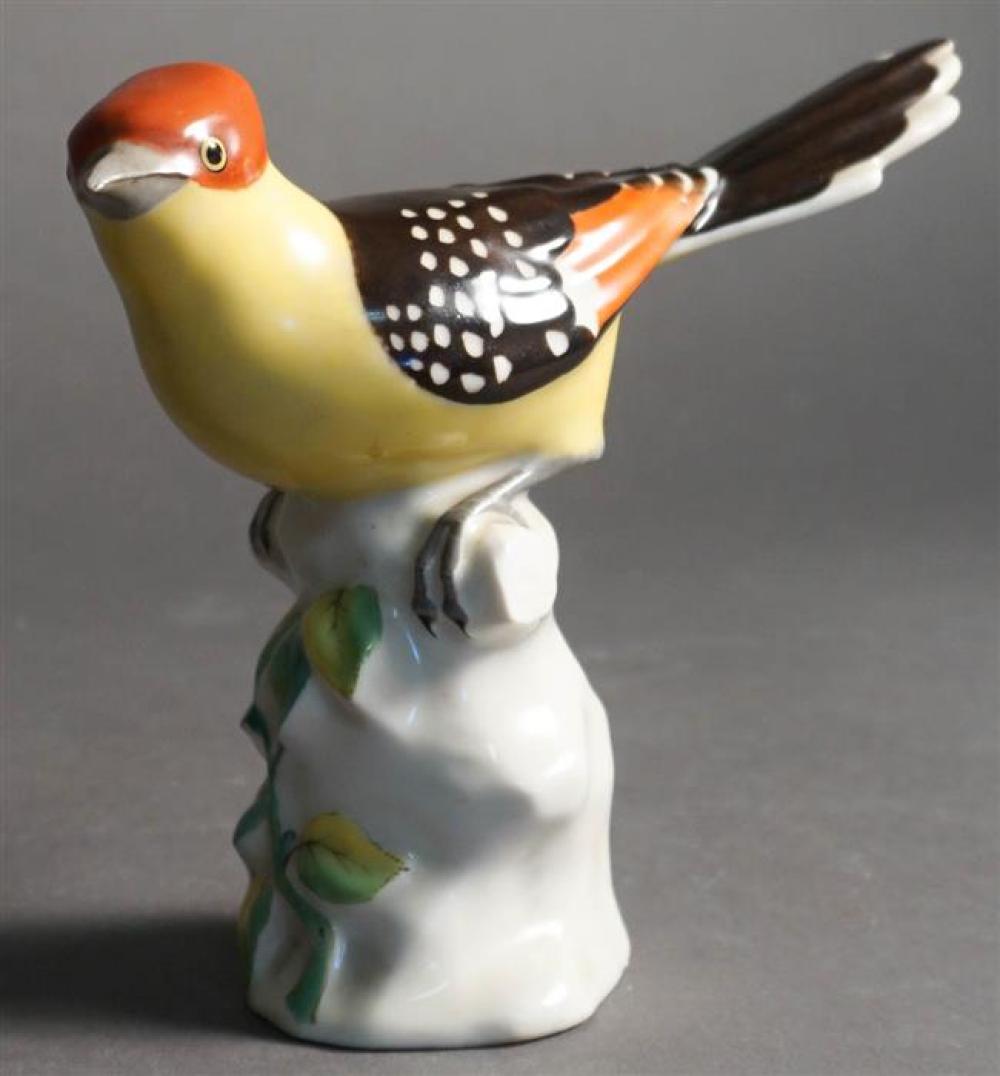 HEREND PORCELAIN FIGURE OF BIRD,