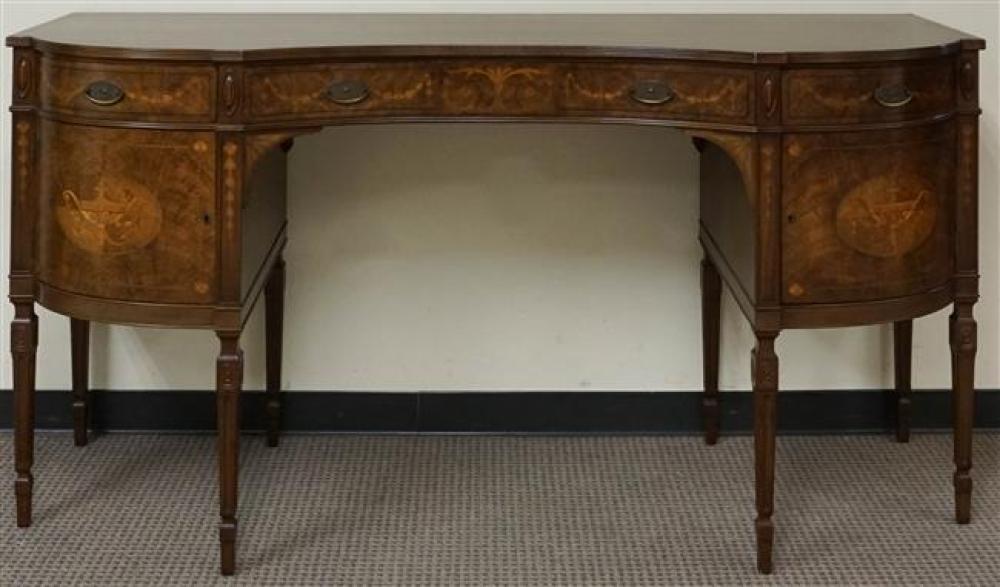 GEORGE III STYLE MARQUETRY MAHOGANY 324d0a