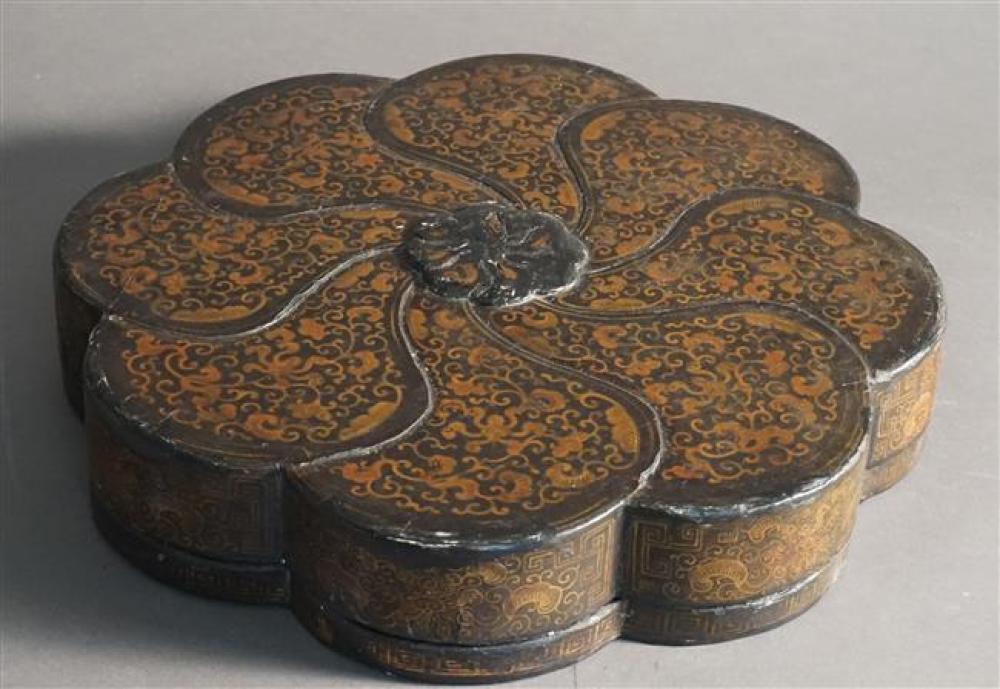 CHINESE GILT DECORATED LACQUER