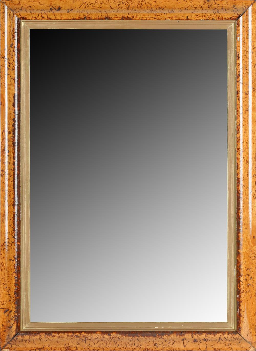 BURLWOOD WALL MIRRORwith flat mirror 324d31