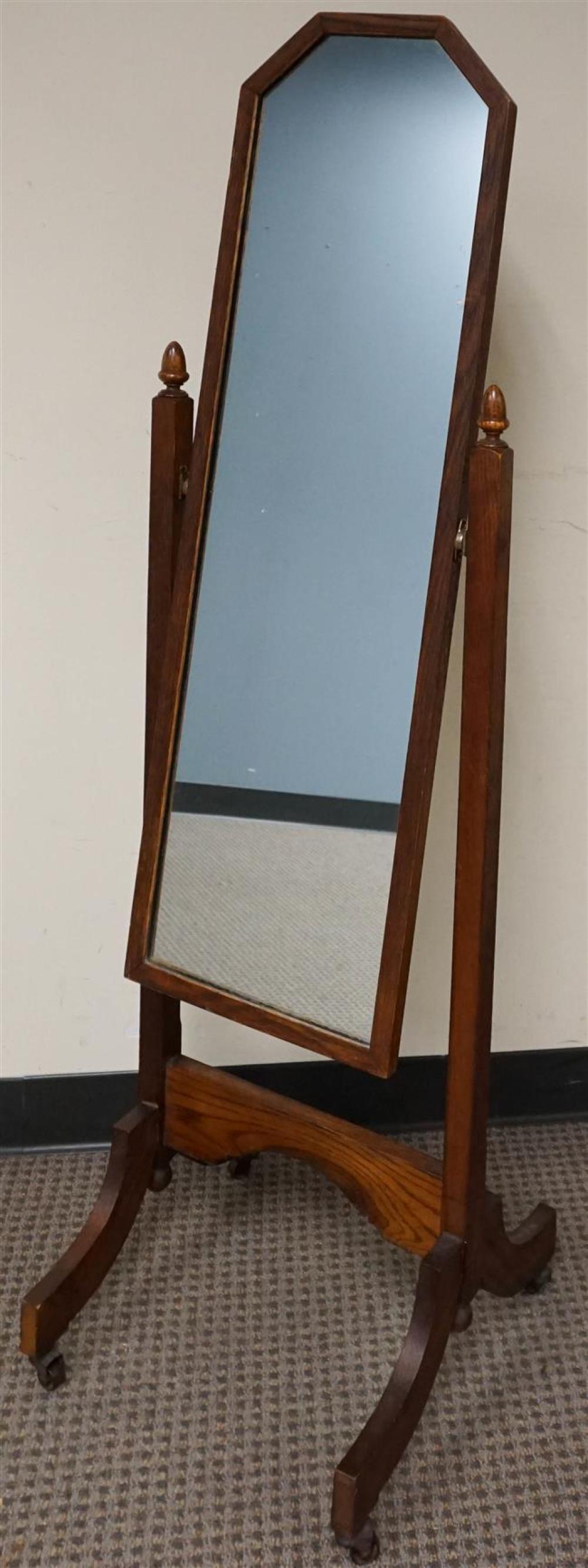 OAK CHEVAL TYPE DRESSING MIRROR  324d60