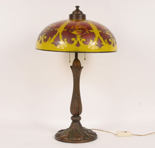 Cast iron floriform lamp base with 507c4