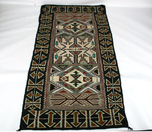 Large Navajo blanket rug vibrant 507c8