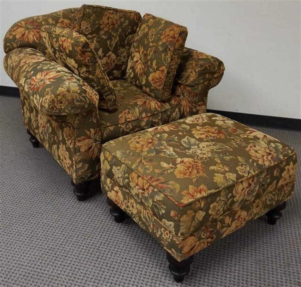 CLAYTON MARCUS FLORAL UPHOLSTERED