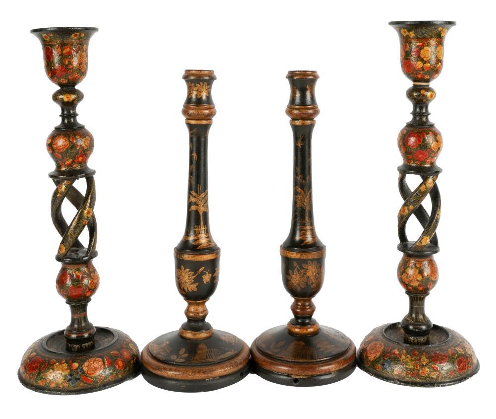 TWO PAIRS OF VICTORIAN PAINTED 324e93