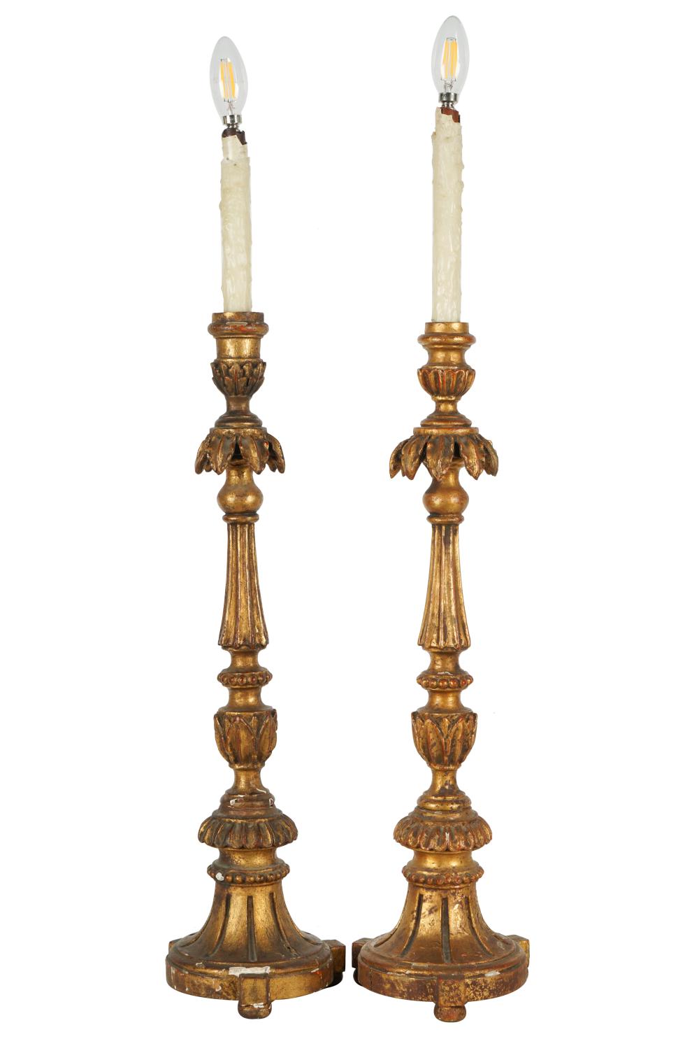 PAIR OF NEOCLASSICAL-STYLE GILTWOOD