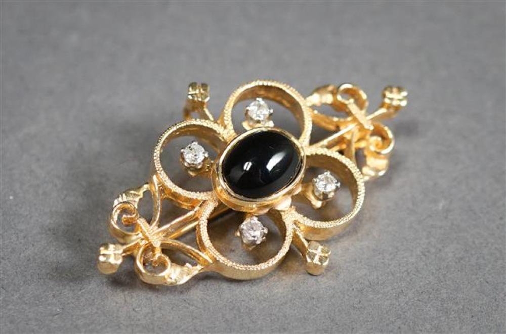 14 KARAT YELLOW GOLD BLACK ONYX 324f18