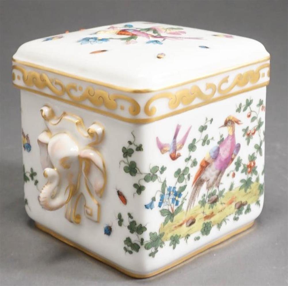 EUROPEAN DECORATED PORCELAIN COVERED