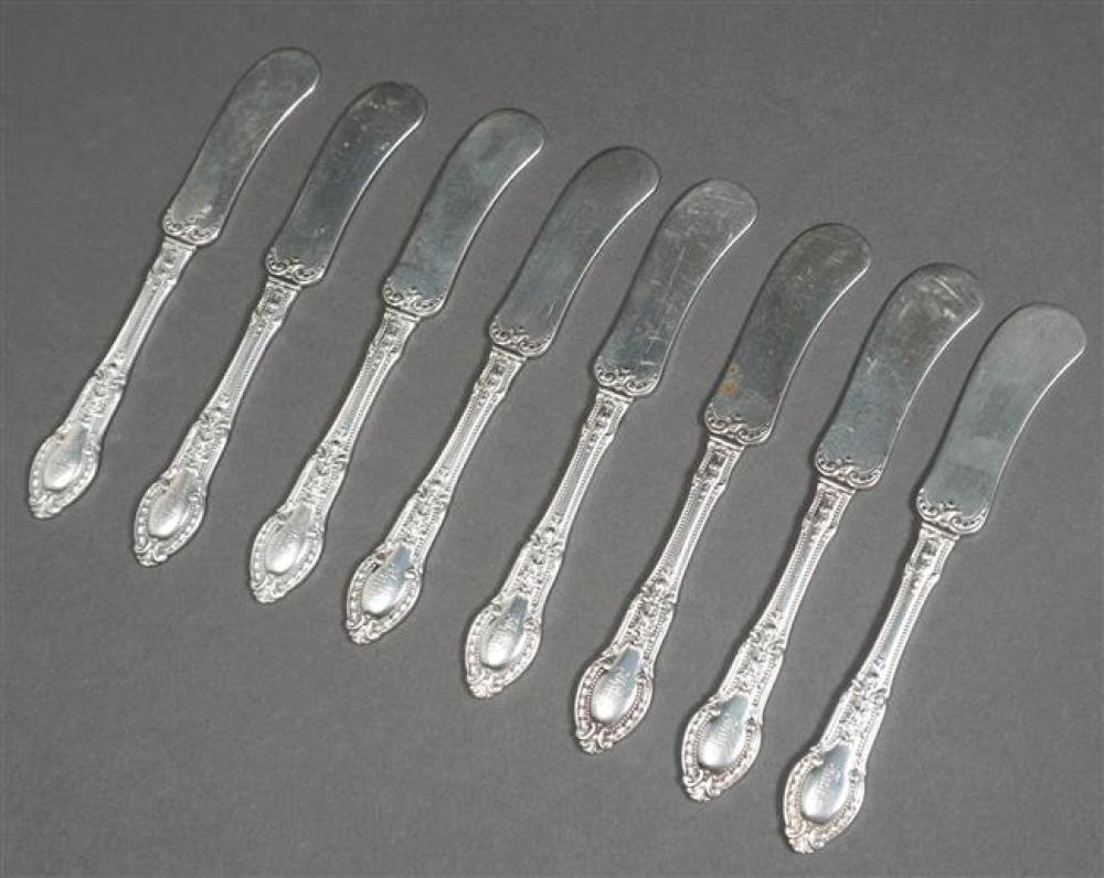 SET WITH EIGHT GORHAM STERLING TUILERIES