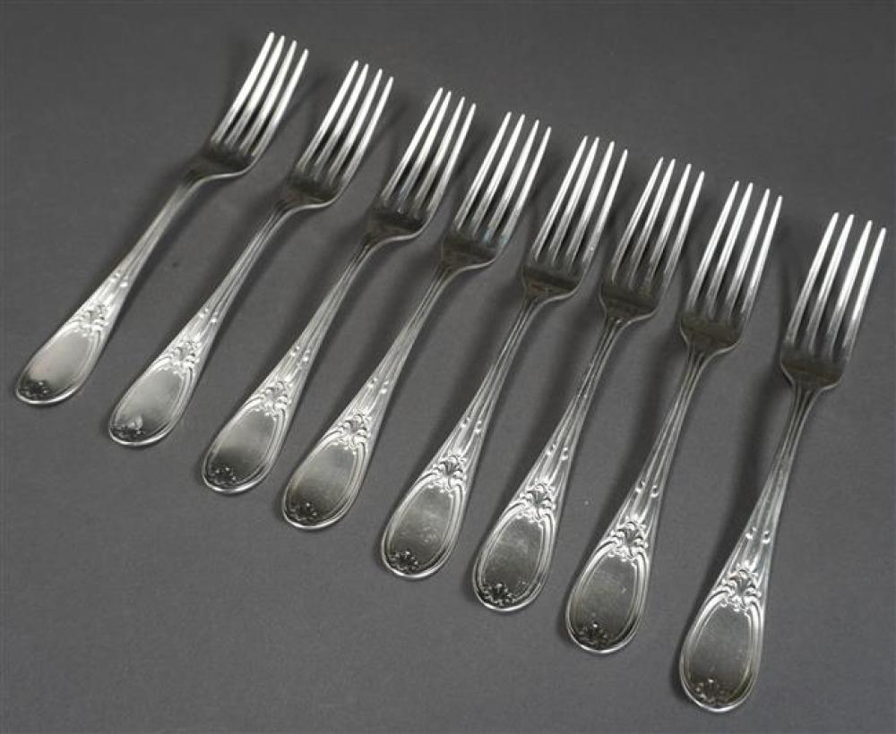 SET WITH EIGHT AMERICAN SILVER