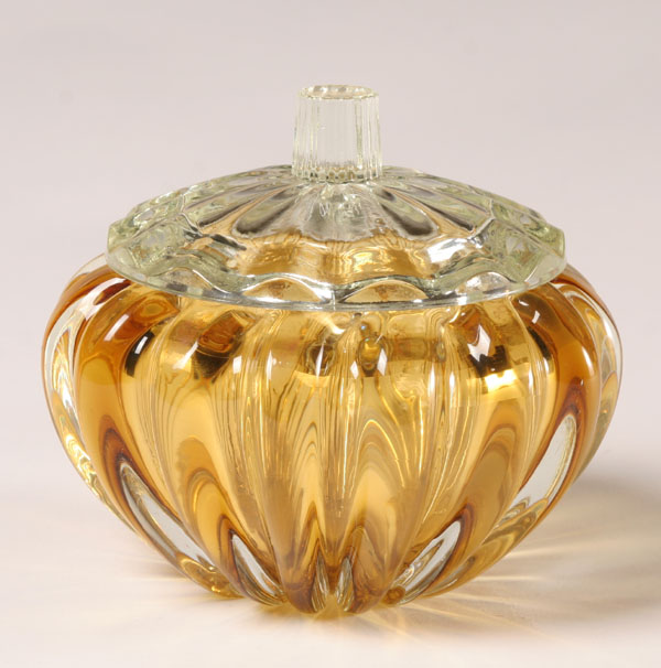 Barbini Art Glass Lidded Dish 5 507ee