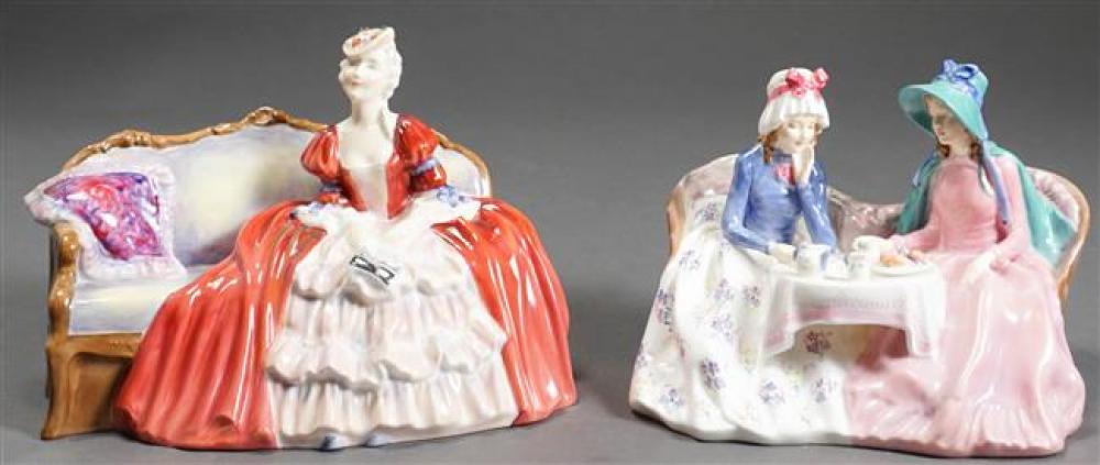 TWO ROYAL DOULTON FIGURES BELLE 324f72