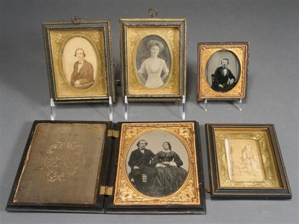 TWO DAGUERREOTYPES AND THREE BLACK 324f6d