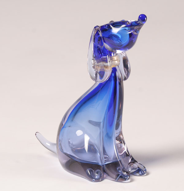 Barbini Sommerso Art Glass Figure