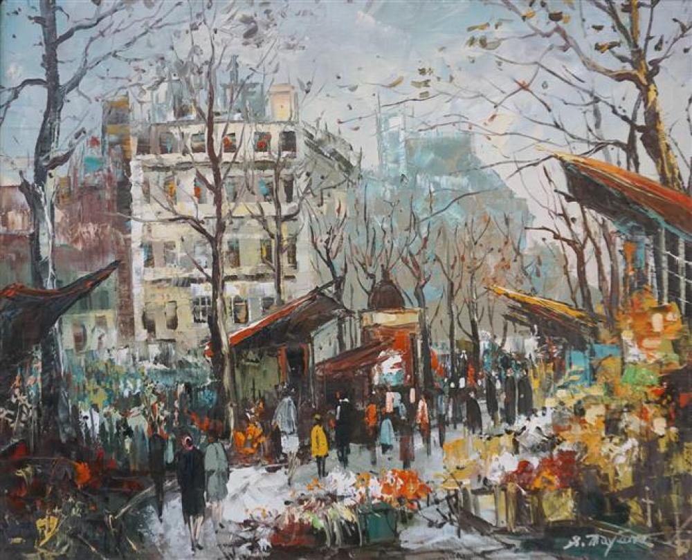 S MAYANS, PARISIAN STREET SCENE,