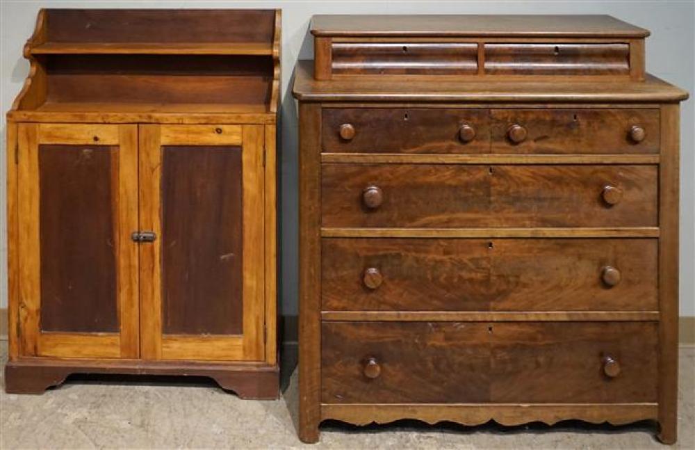 VICTORIAN WALNUT STEP-TOP DRESSER