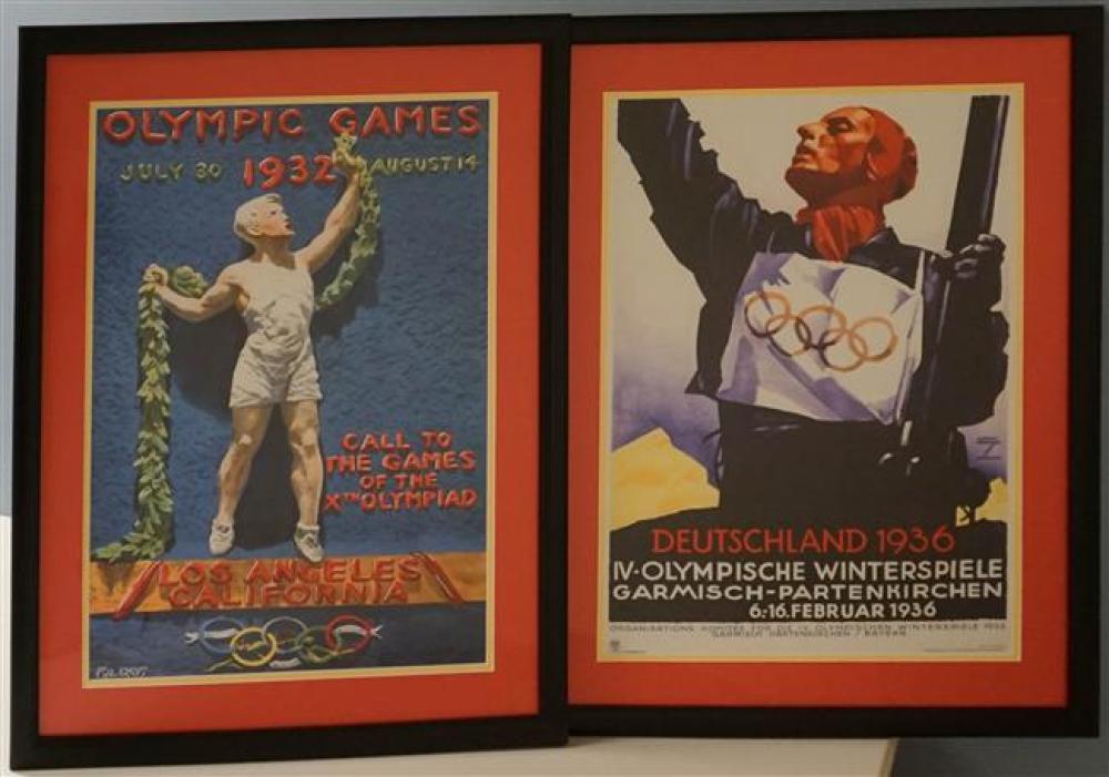 TWO REPRODUCTION OLYMPIC POSTERS