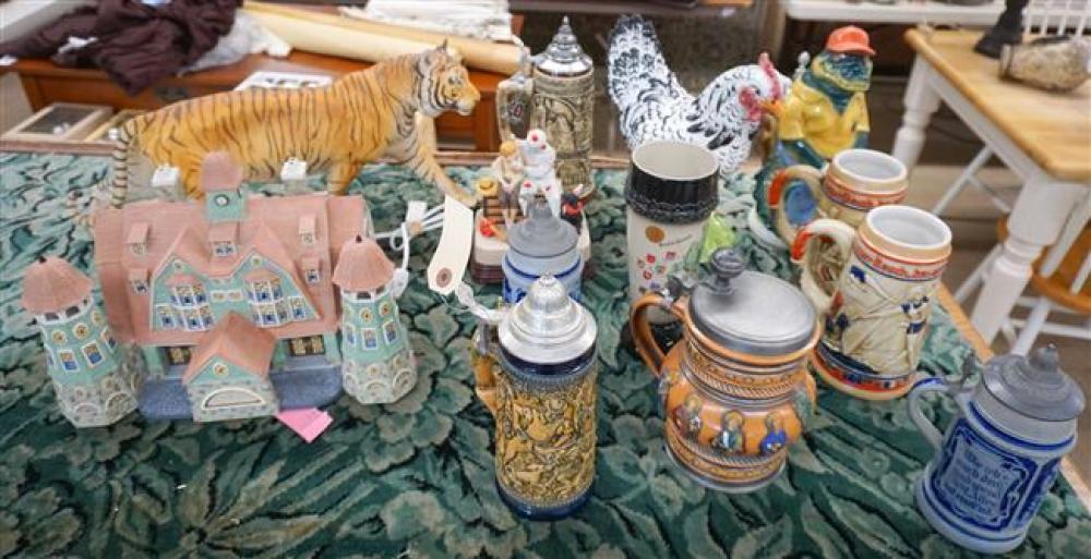 COLLECTION OF STEINS AND FIGURINESCollection 324fdc