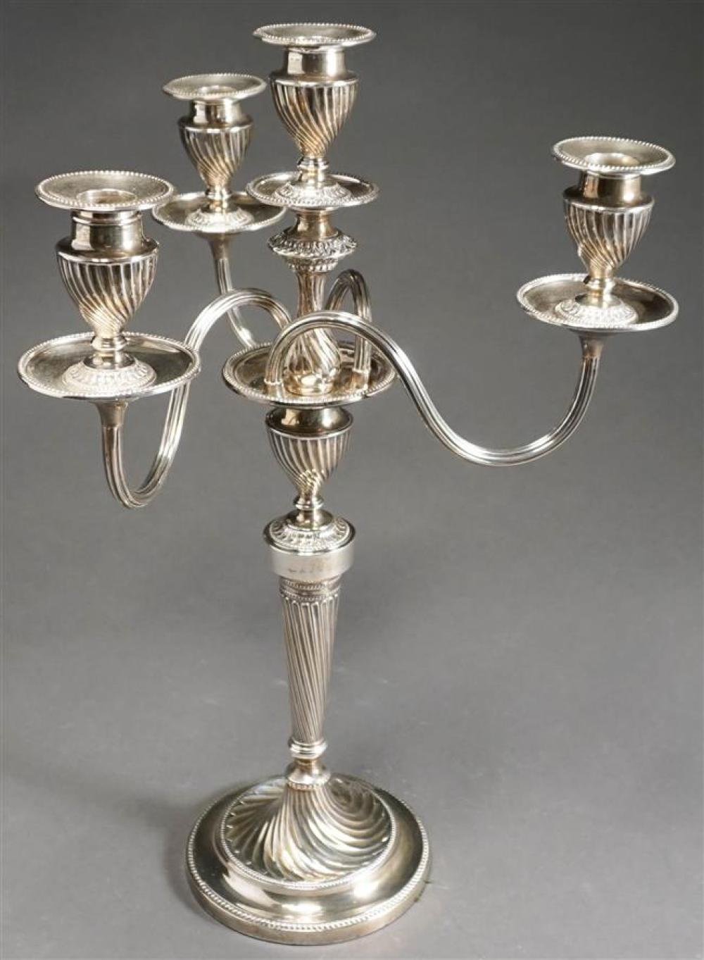 VICTORIAN WEIGHTED SILVER FOUR-LIGHT