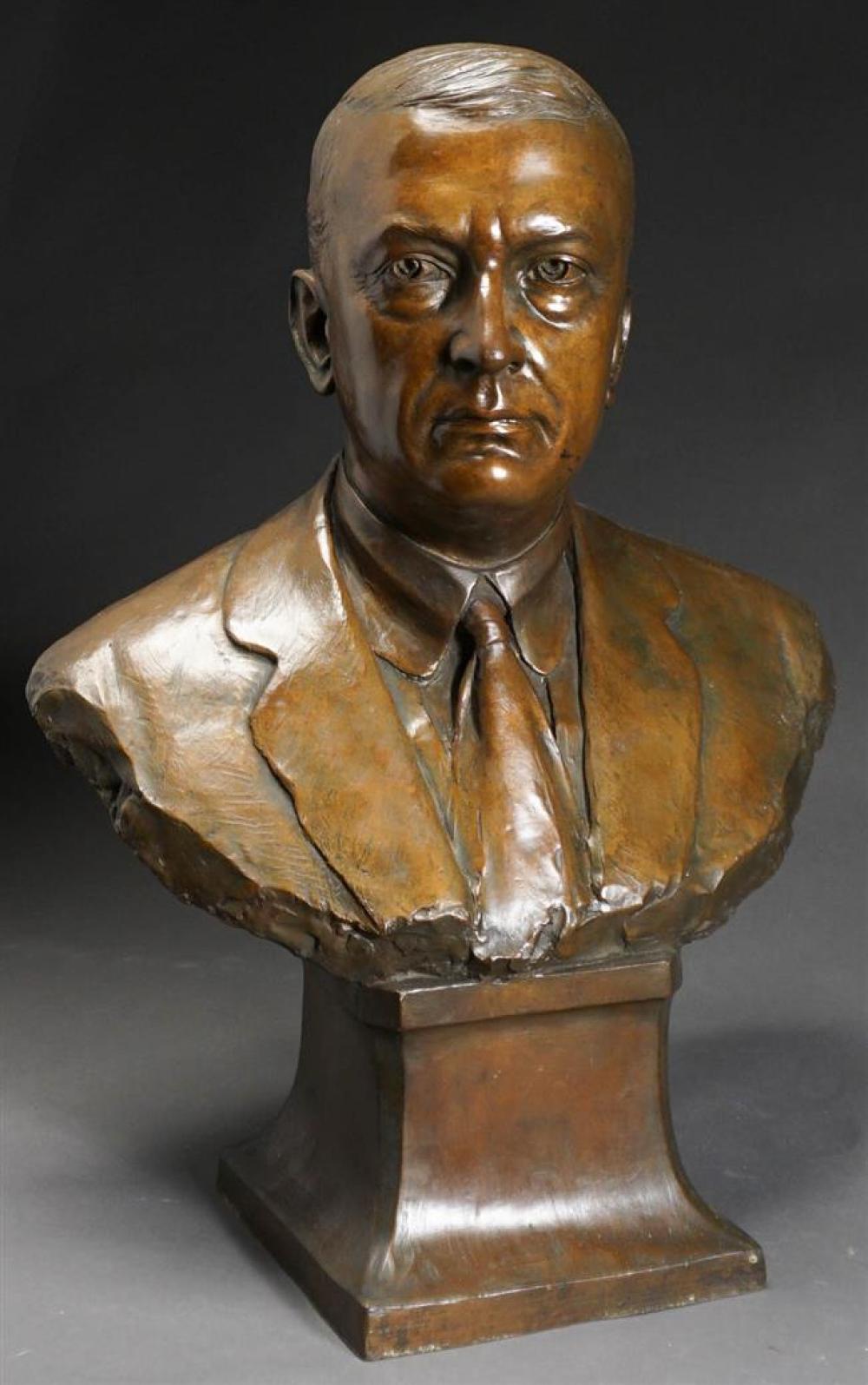 S MORANI BRONZE BUST OF A GENTLEMAN  32503c