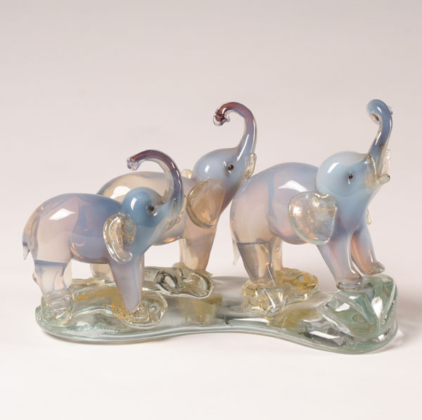 Fratelli Toso Art Glass Trio Marching 50810