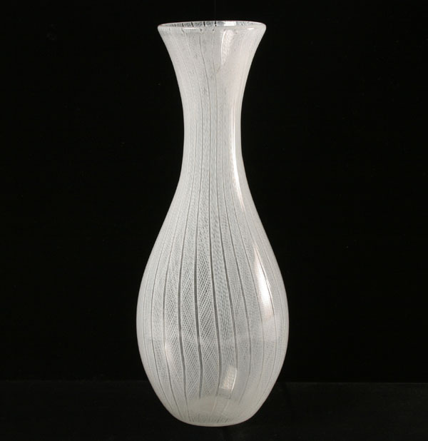 Large AVEM Murano Latticino White 50812