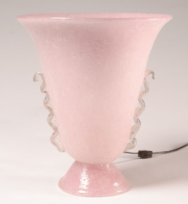 Martinuzzi Pink Pulegoso Art Glass 50813