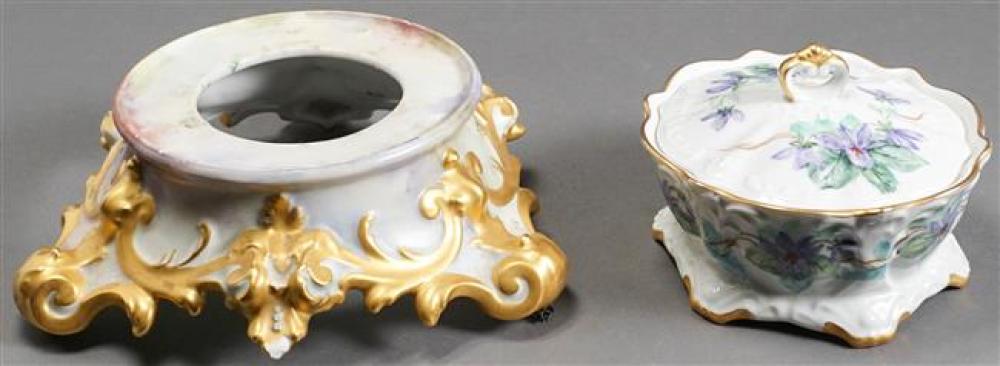 EUROPEAN HAND DECORATED PORCELAIN