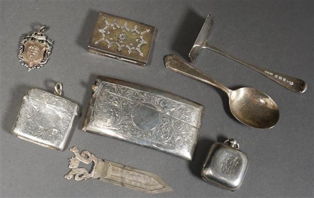 EIGHT STERLING AND ENGLISH SILVER
