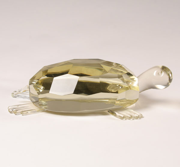 Murano Facet Cut Art Glass Turtle 50823