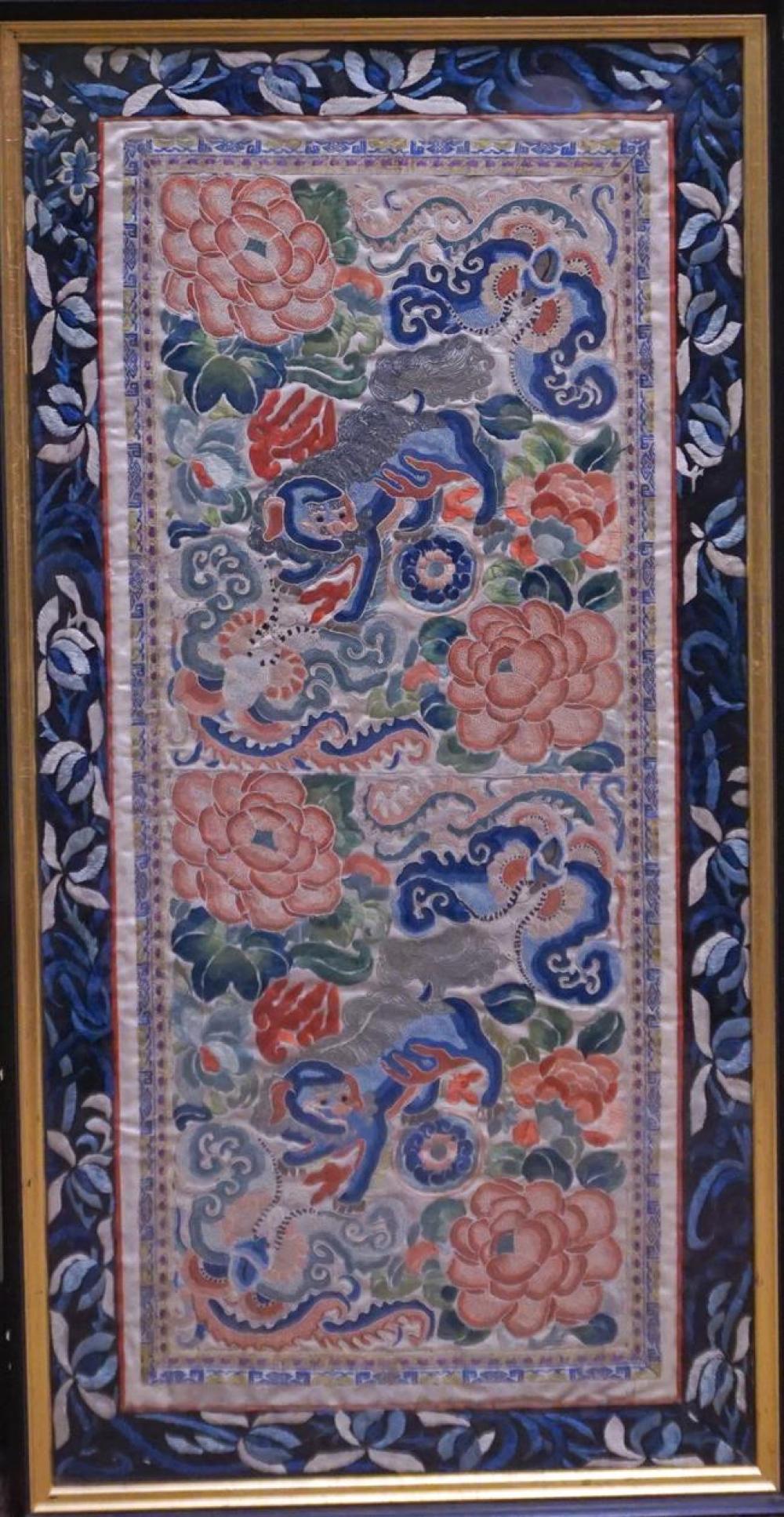 CHINESE EMBROIDERED SILK PANEL  325170