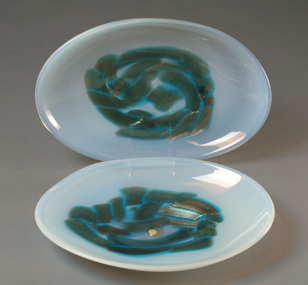 Pair Fratelli Toso Murano art glass 50826