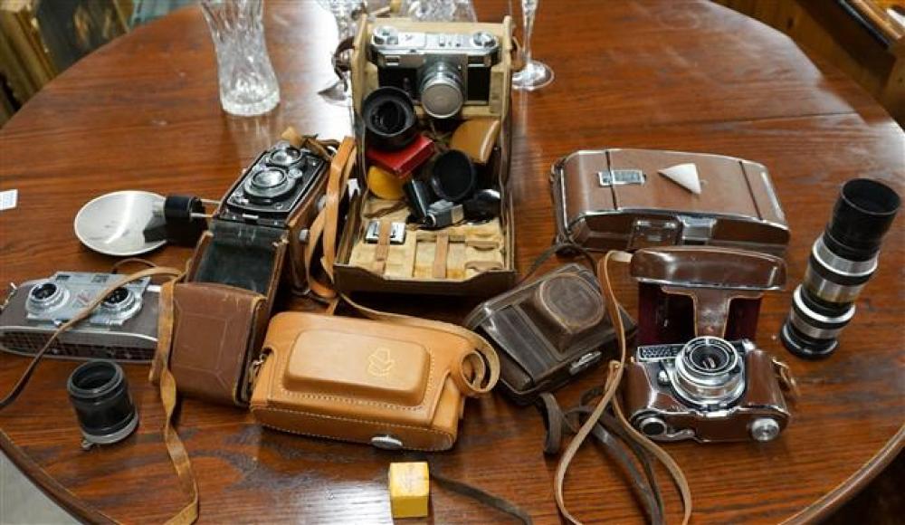 COLLECTION OF ASSORTED CAMERAS,