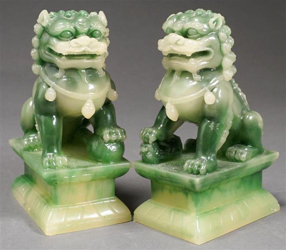 PAIR OF CHINESE CARVED HARDSTONE 3251fb