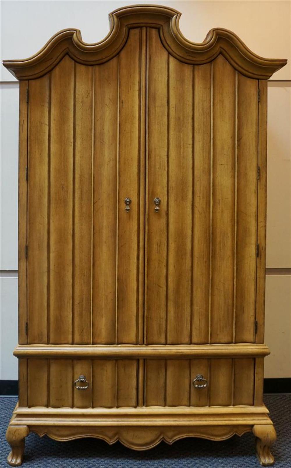 BAROQUE STYLE FRUITWOOD ARMOIRE