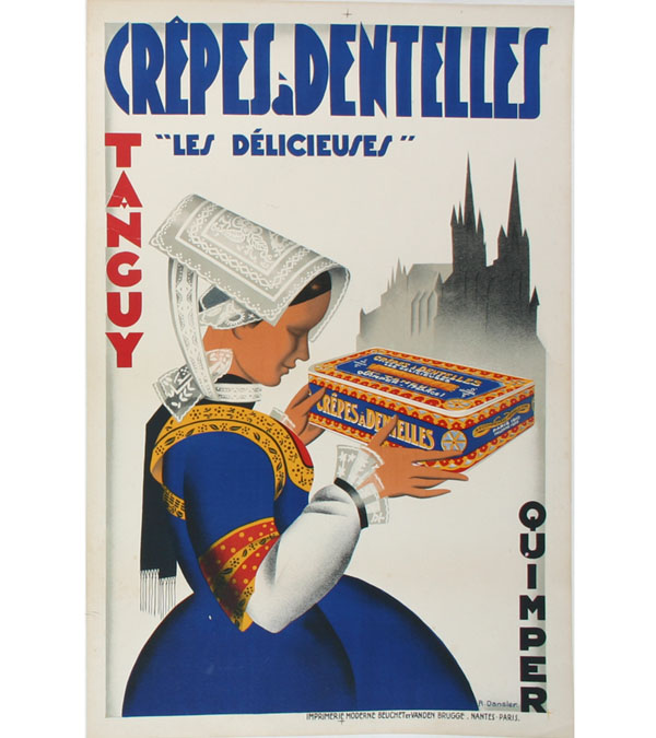 "Crepes a Dentelles", Quimper vintage