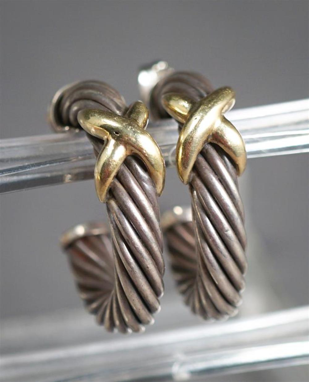 PAIR DAVID YURMAN STERLING SILVER 3252e8