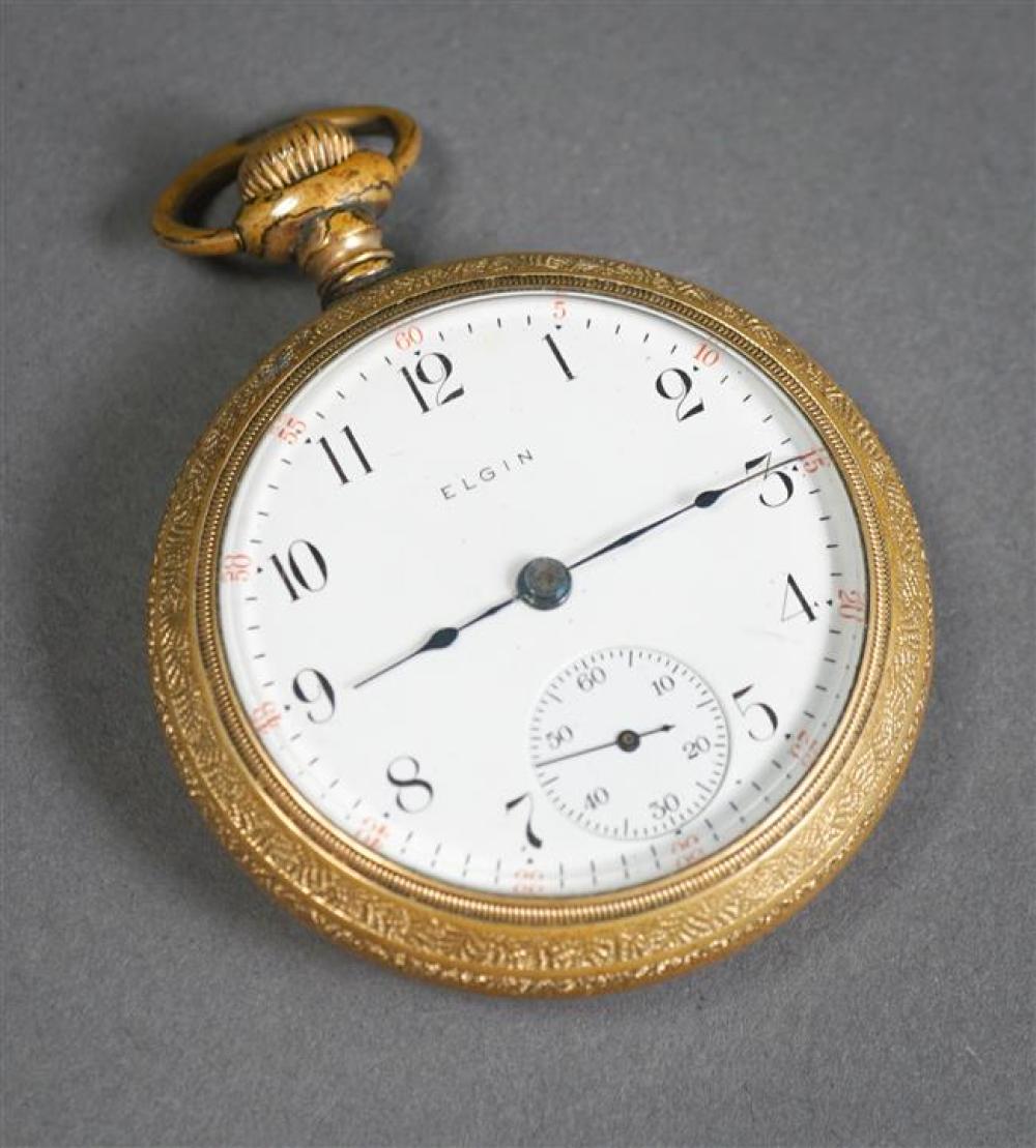 ELGIN GOLD FILLED OPENFACE POCKET WATCH,