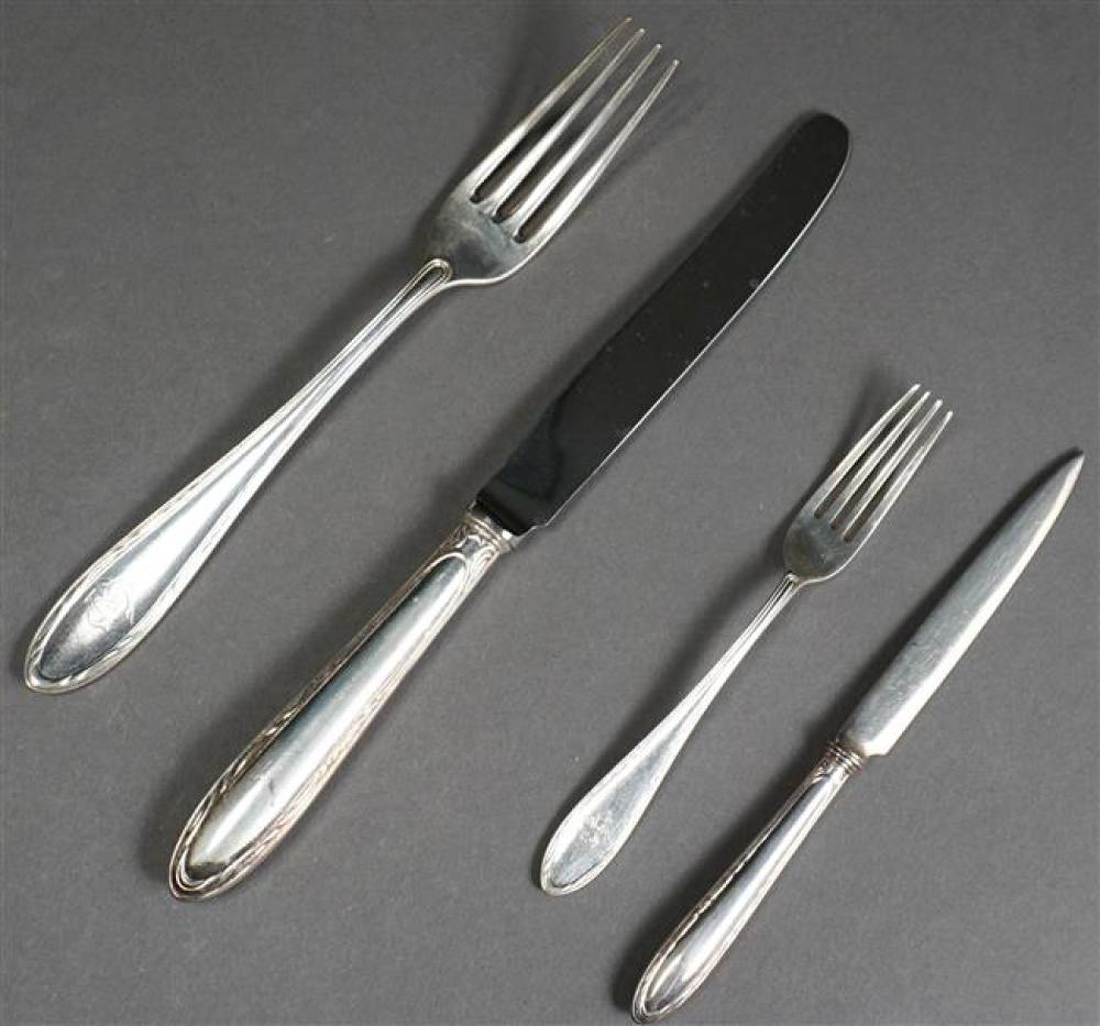 SWEDISH SILVER 35 PIECE PARTIAL 325310