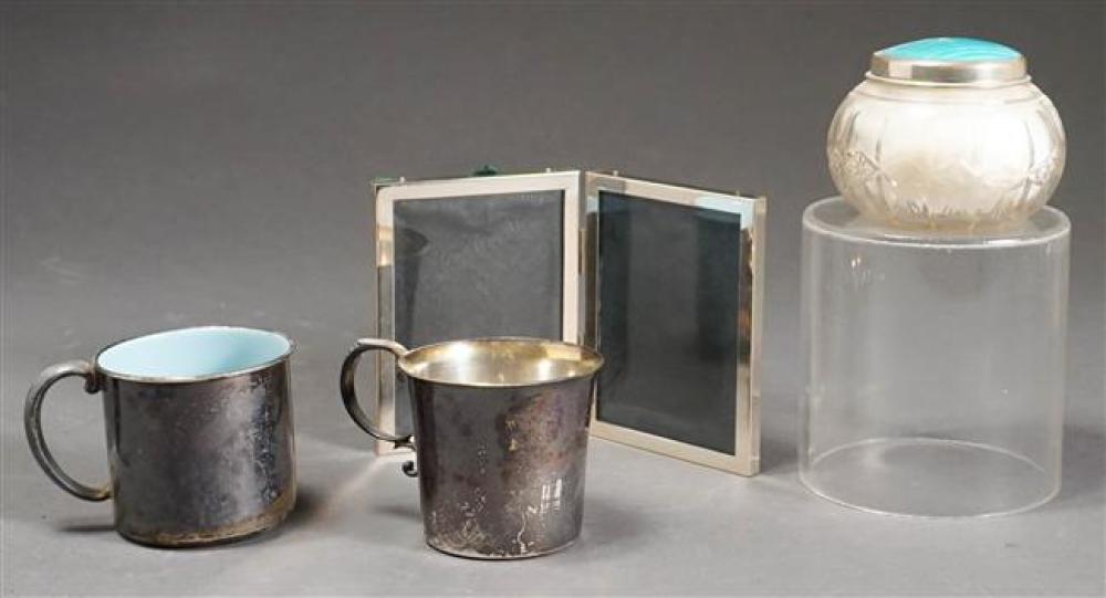 TWO STERLING SILVER YOUTH CUPS,