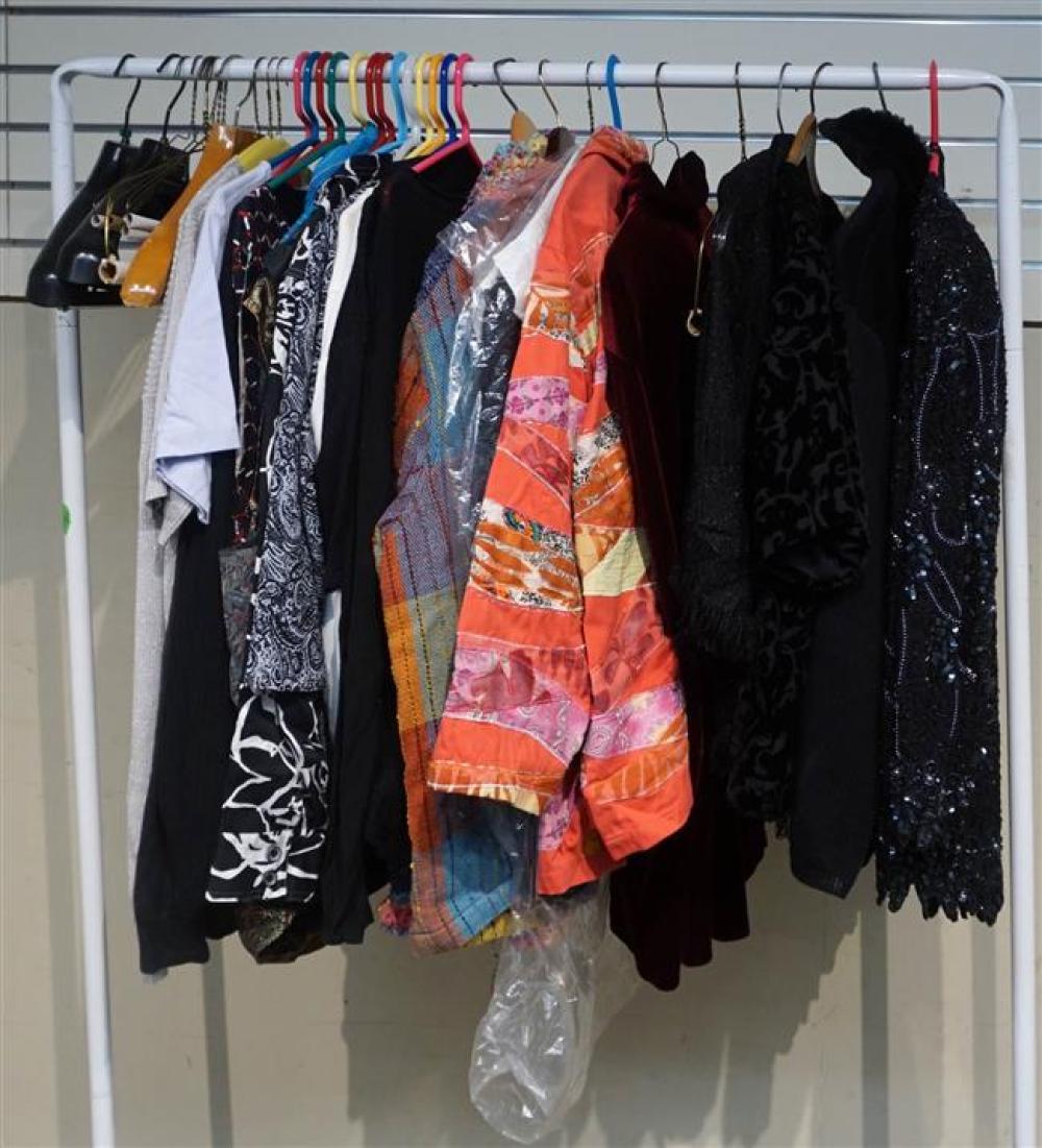 COLLECTION OF WOMANS DRESSES, JACKETS