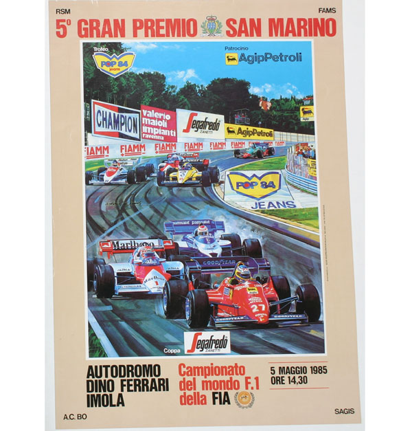 Lot of four race car posters two 50855