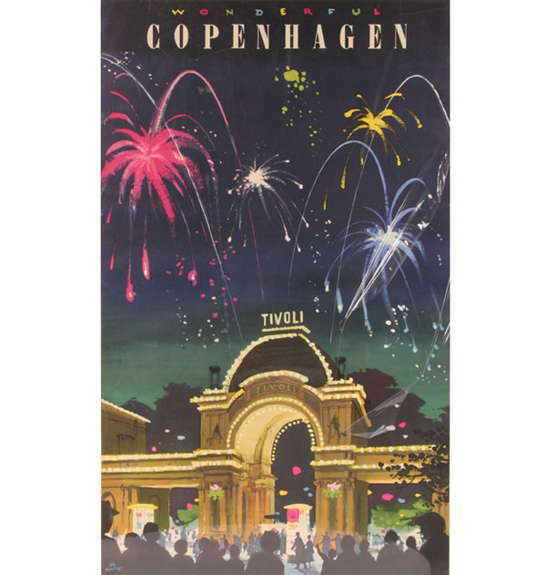  Wonderful Copenhagen travel poster  50856