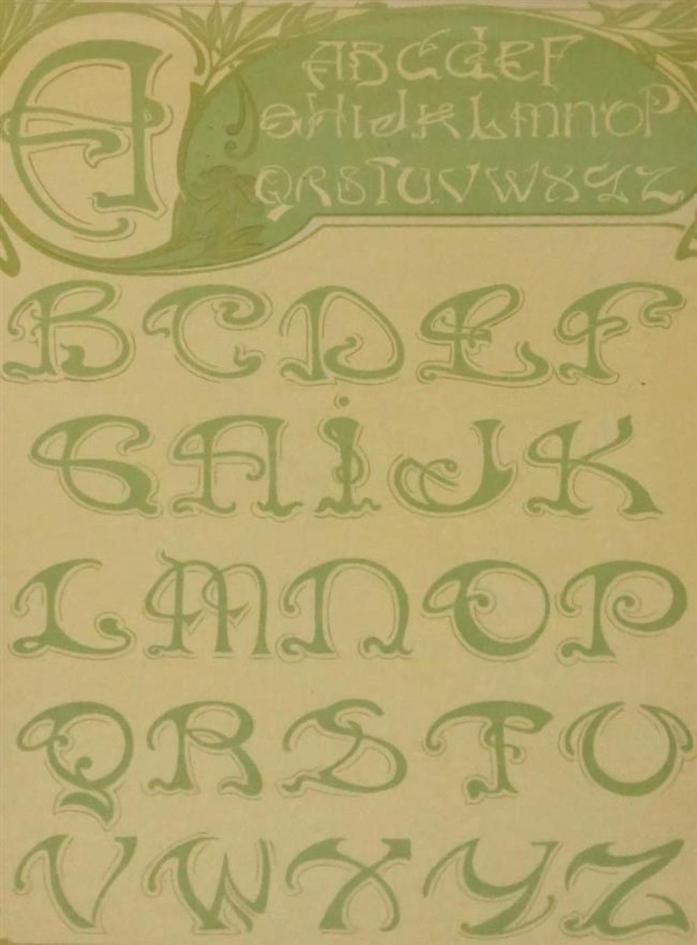 LETTRES ART NOUVEAU LITHOGRAPHIC