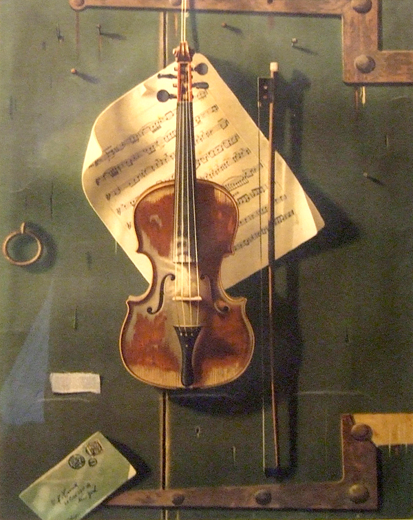 After Harnett, The Violin,  c. 1940;