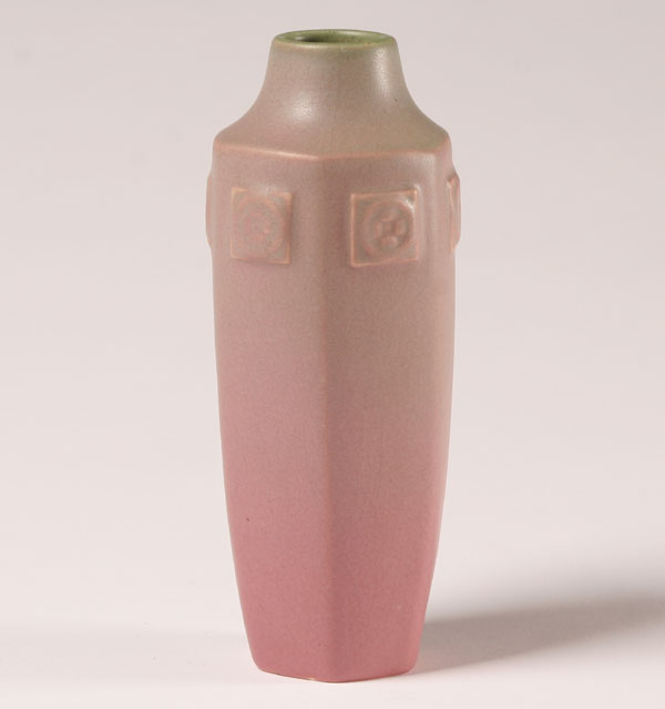 Rookwood matte pottery vase; raised