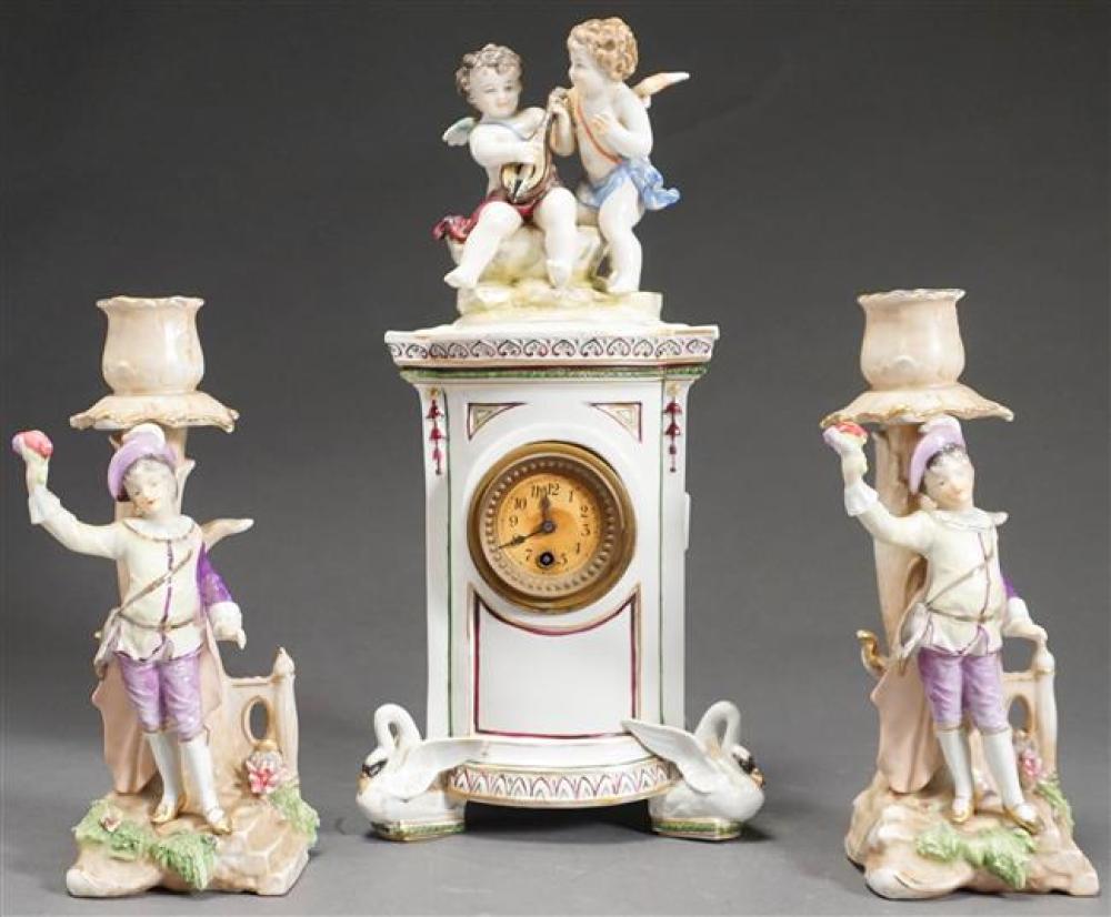 PAIR OF EUROPEAN PORCELAIN FIGURAL