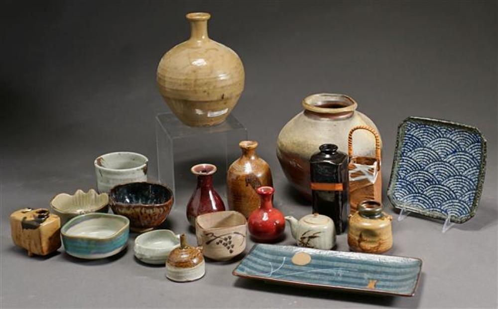 GROUP WITH MOSTLY JAPANESE POTTERY